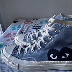Converse Comme Des Garcons Chuck Taylor All Star 70 Gray High Top Men's US 7